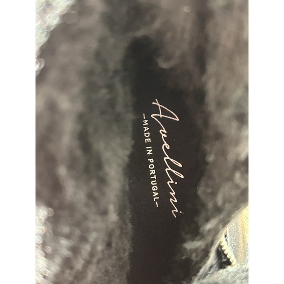 Avellini Shearling Lined Leather Boots Fold Down Black Lug Sole EU 40 USA 9 - Picture 10 of 10